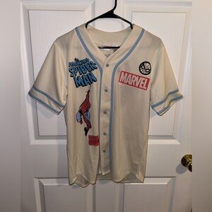 Marvel Cream and Blue Spider-Man Jersey
